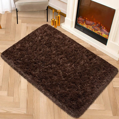 VIKAMA 50x80cm Red Wedding Carpet, Plush Bedroom Bedside Blanket, Proposal, Valentine's Day Party Decoration, Welcome Doormat