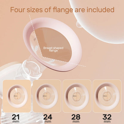 NCVI Double Electric Breast Pumps, 4 Modes 9 Levels Extra Large Battery 4 Size Flanges 6 Nursing Dads 10 Breastmilk Storage Bags