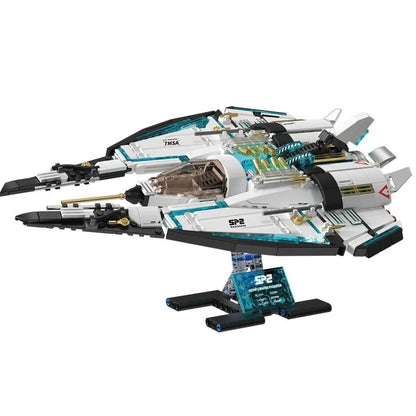 739PCS Space Wars Galaxy Starship Cruiser Building Blocks Interstellar Fighter Model High Tech Educational Toys Boys Kids Gift
