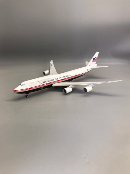New 47cm Large Scale American Air Force One B747 Airplane Model Kit with Stand for Adult Aviation Souvenir Gift or Plane Toy