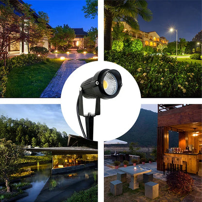 LED Lawn Light Lamp RGB Waterproof Spotlight Green Yellow Courtyard Landscape Illuminated Trees Lights Ground Mounted Floodlight