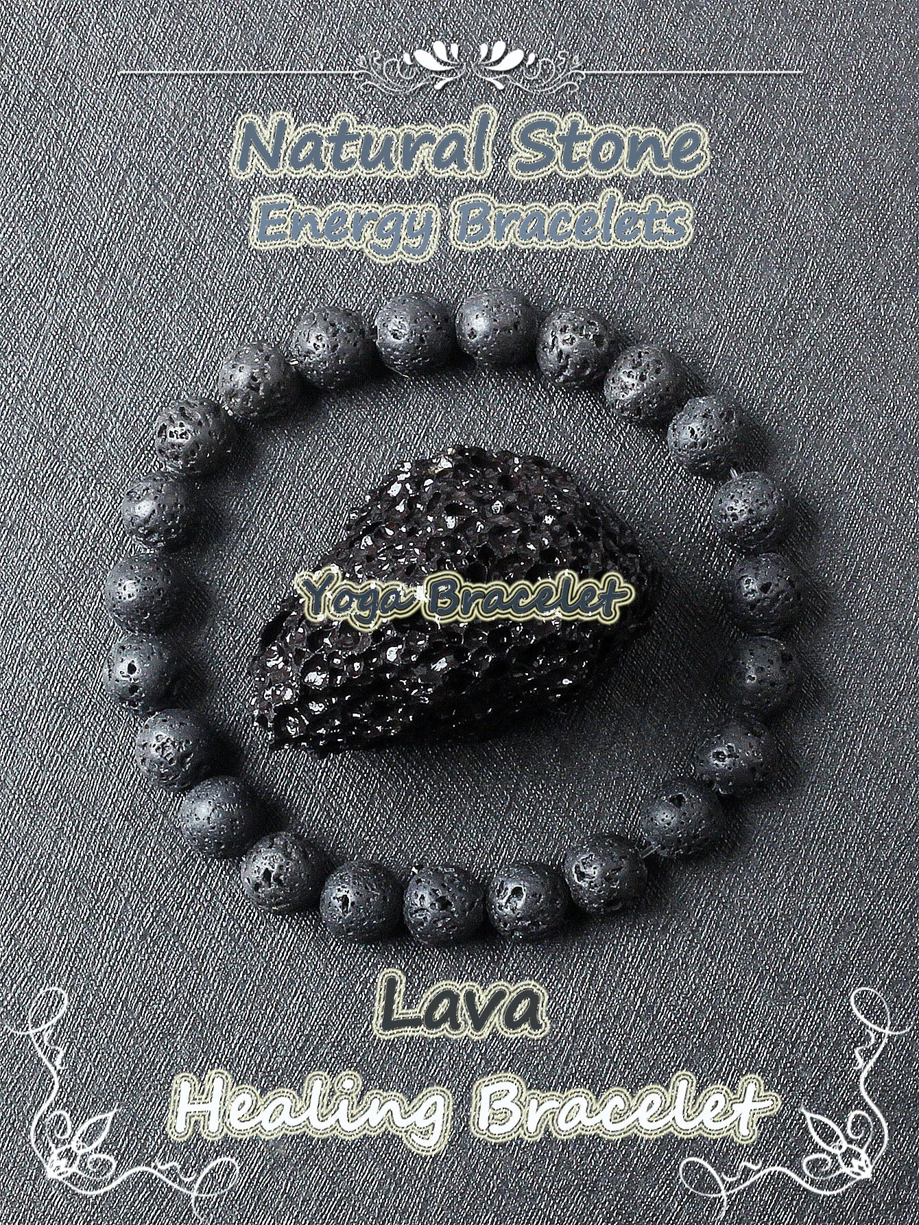 Original Natural Stone Beads Bracelet Men Women Reiki Blue Apatite Lapis Lazuli Amethyst Yellow Tiger Eye Beads Bracelet Jewelry