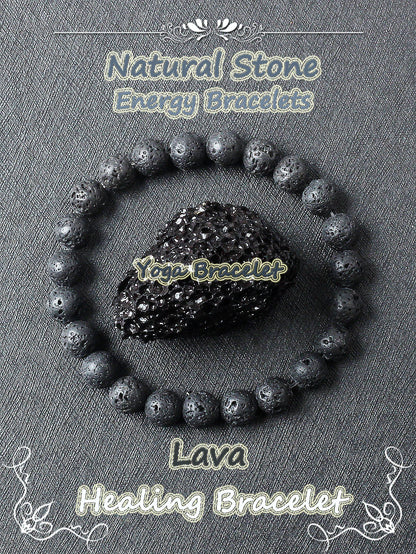 Original Natural Stone Beads Bracelet Men Women Reiki Blue Apatite Lapis Lazuli Amethyst Yellow Tiger Eye Beads Bracelet Jewelry