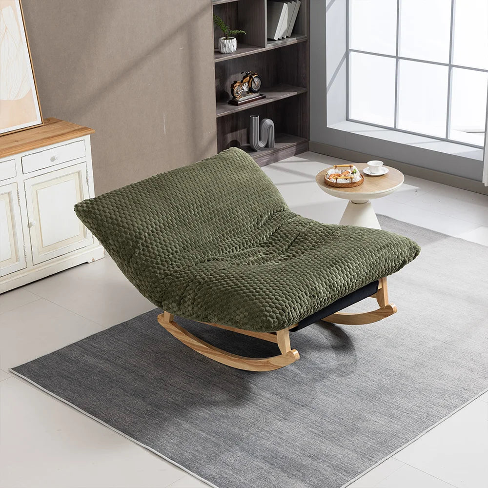 43.3-inch Single-seater Lounge Sofa Without Armrests Made Of Comfortable Corduroy Fabri Suitable For Living Rooms Offices Apartments and Bedrooms