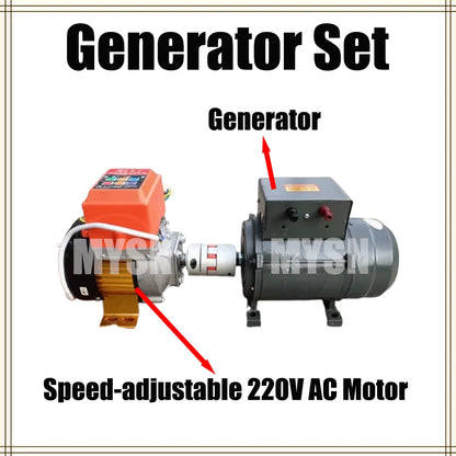 5KW Permanent Magnet Generator 220V 230V 240V Portable Alternator Single Phase Generator Home Backup Power for Camping Outdoor
