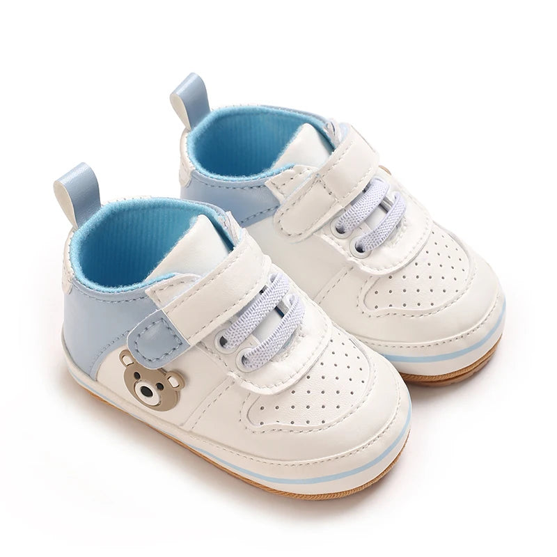 Fashionable Korean Version Men's And Women's Sports Shoes Indoor Soft Rubber Sole Anti Slip Front Shoes 0-18M Baby Shoes