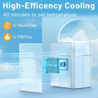 Compact 0.9 Cu.ft Mini Fridge with Mirror and 7-Temperature Control for Personal Use in Bedrooms, Dorms, and Offices