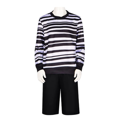 Anime Brother's Disguise Stripe Set Top Pants Halloween Easter Fantasy Carnival Party Gift