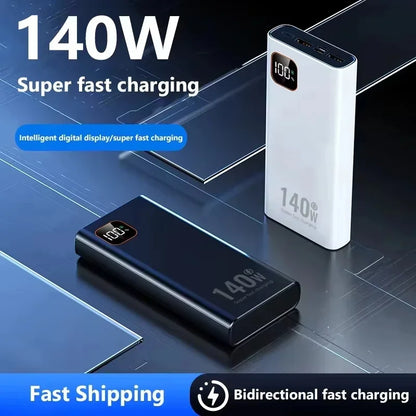 Lenovo 140W Ultra Capacity 500000mAh Super Fast Charging Portable Charger Power Bank For IPhone Samsung 2027