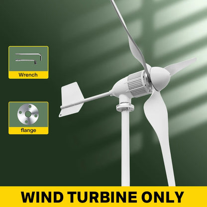 2KW 5KW Horizontal Axis Wind Turbine 12V 24V 48V 96V Wind Generator CE Certified Free Energy Low Speed Off Grid for Home Use