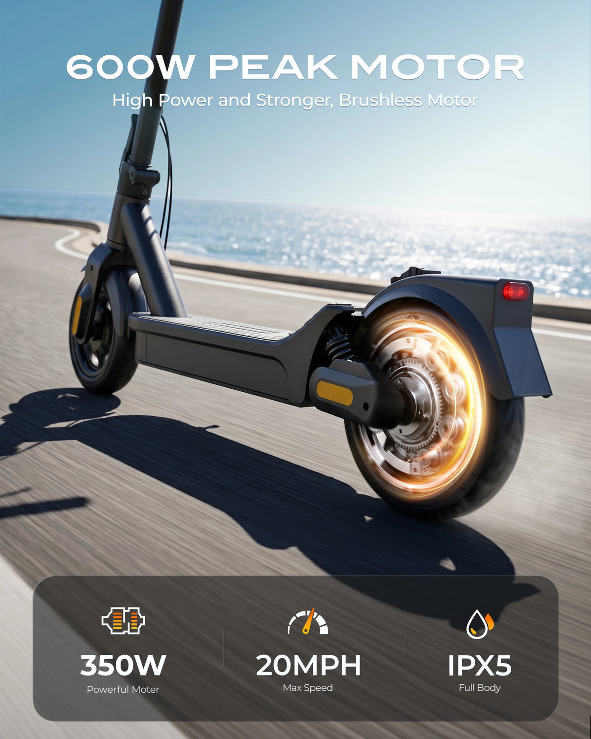 Foldable Adult Electric Scooter 8.5 Inch 500W 36V Long Range E Scooters Portable Commuter E Scooter For Adult Daily Travel