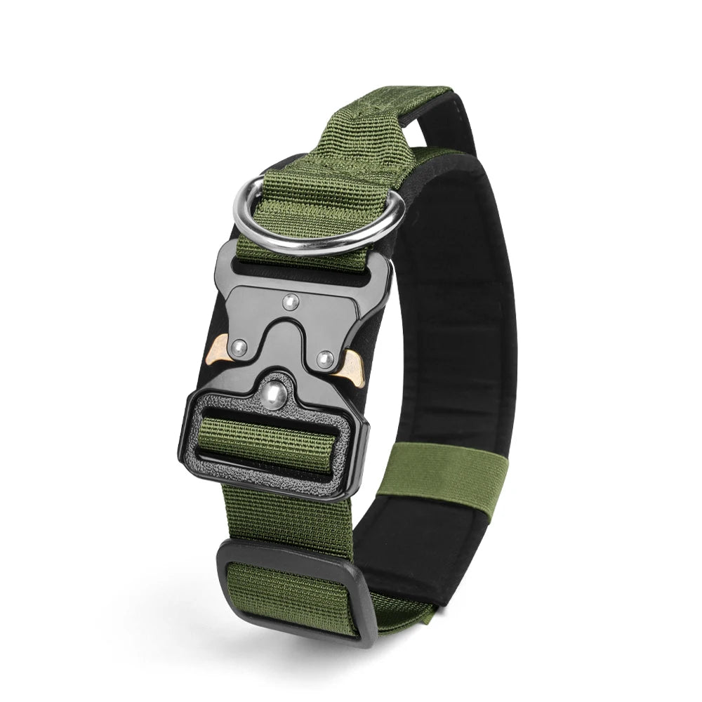Tactical Dog Collar for Medium to Large Dogs 8 Colors Pet Collar Durable Comfortable Harness for Training And Control