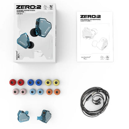 7Hz X Crinacle Zero 2 Headphone 10mm Dynamic Driver Zero2 Wired HIFI IEM Gaming Earbuds with OFC Audio IEM Cable