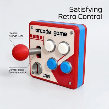Retro Game Console Joystick Switch Creative 3D Decoration Arcade Panel 3D Printing Panel Socket Control Decorationgift Toys