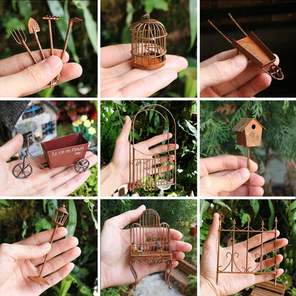 Miniature Garden Fairies Figurines Resin Mini Fairy Statue Figure Fairy Garden Ornaments Decorations Accessories