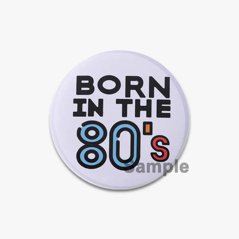 32/44/58mm Creative Round Animal Letter  Pins Cartoon Character Funny Quotes Brooch Badge Punk Jewelry Gift For kids or Firends