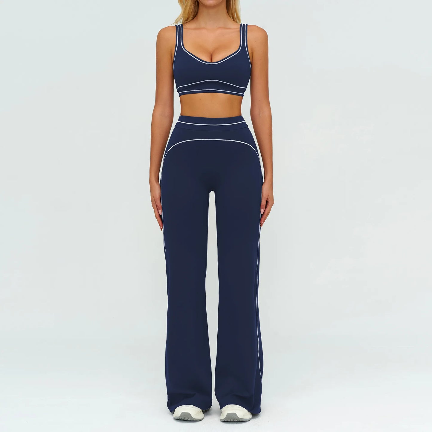 Yoga Suit 2PCS Women Tracksuits Sports Outfits Gym Clothes Running Sports Bra Suits Female Workout Yoga Clothes Athletic Wear