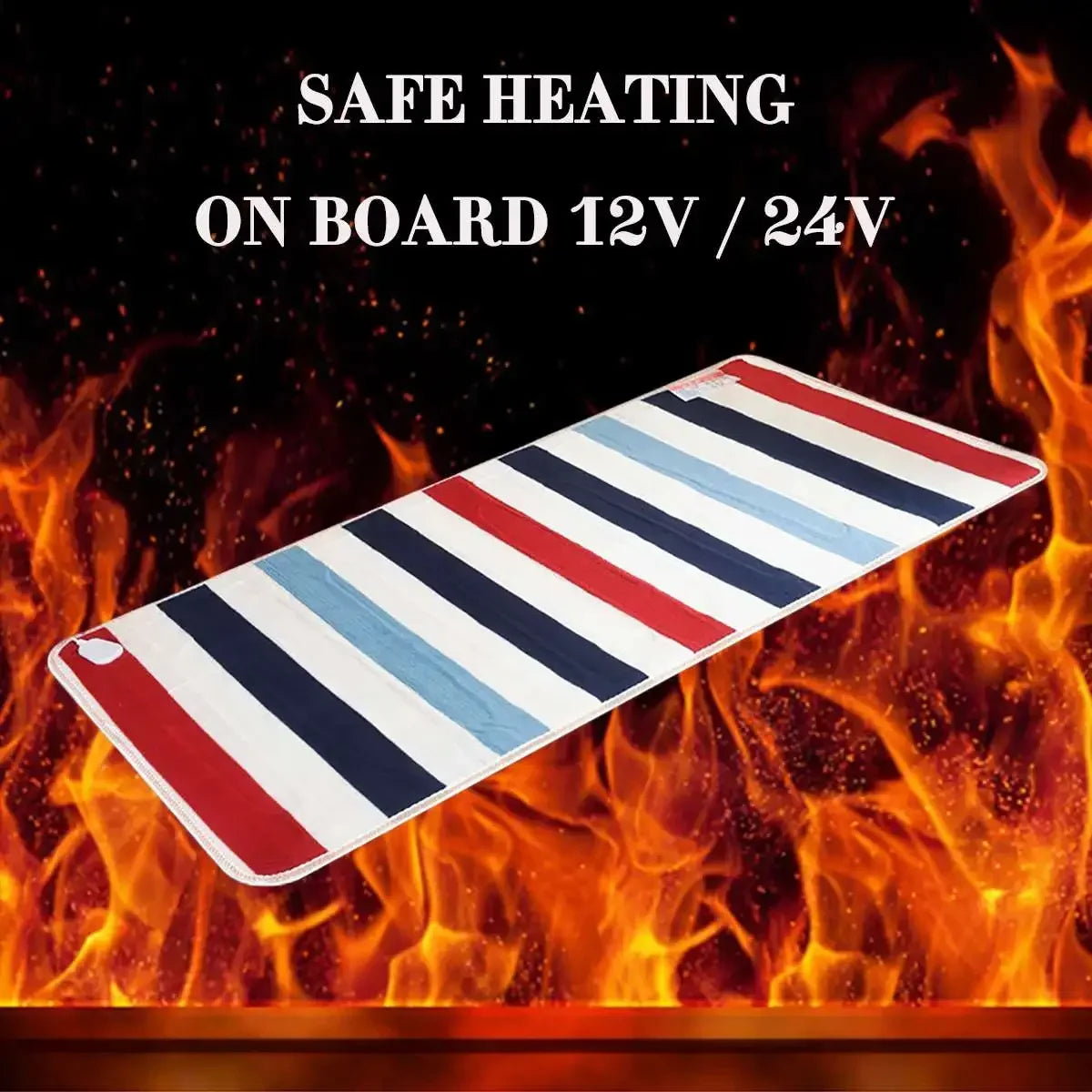 Electric Heating Blanket 12V/24V Comfortable Electric Blanket Thicker Heater Winter Warmer Body Heated Blanket Thermostat