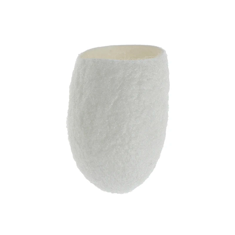 100Pcs/set Hot Sale Organic Natural Silk Cocoons Silkworm Balls Face Skin Care Scrub Purifying Acne Anti Aging Whitening