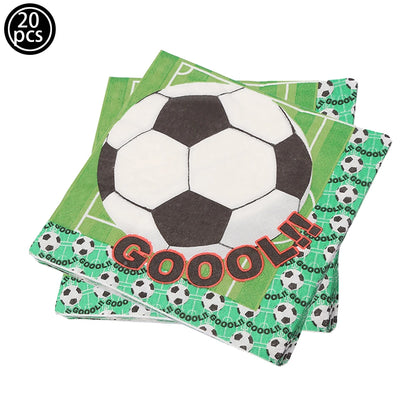 Soccer Ball Cake Topper Decorations Cupcakes Toppers Happy Birthday Sign Decor Football Theme Boy Girl Birthday Party Supplies