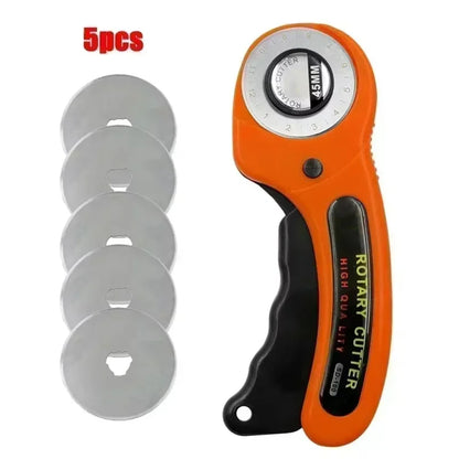 LeatherCraft 45mm Rotary Cutter Leather Cutting Tool Patchwork Sewing Quilting Fabric Cutter Circular Blade DIY For Leather Tool
