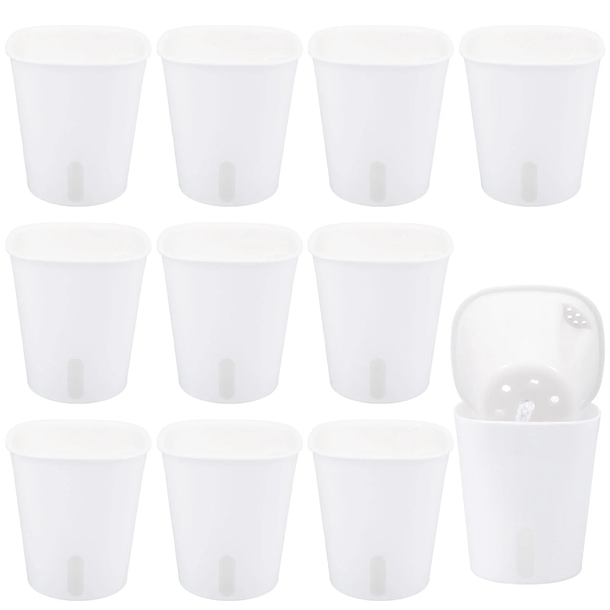 10 Pcs Self Watering Planter Lazy Hydroponic Flower Pot Plastic