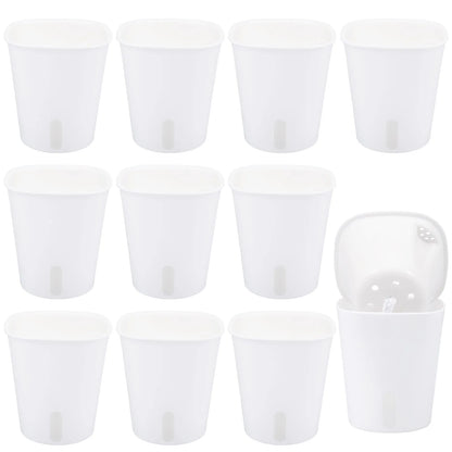 10 Pcs Self Watering Planter Lazy Hydroponic Flower Pot Plastic