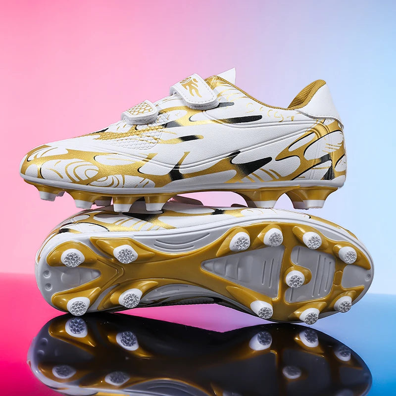 New Men Kids Football Boots Ultralight Boys Professional Soccer Shoes Cleats Non-Slip Match Grass Training Shoes Drop Shipping