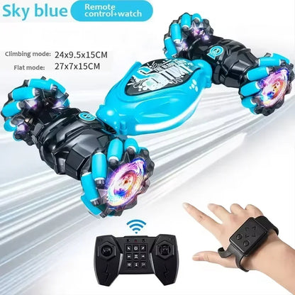 New 4WD RC Drift Car 360° Rotation Music LED Lights Gesture Remote Control Stunt Cars Climbing Off-Road Toys For Kids Teens Gift