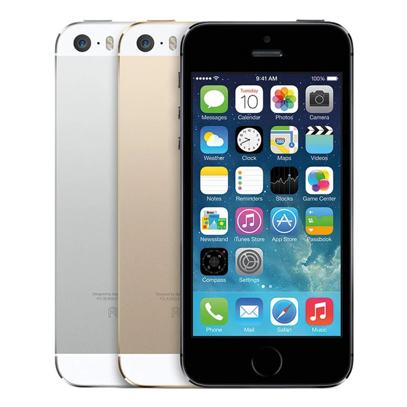 Original 4.0" iPhone 5s 4G Mobile Cell Phone ROM 16GB/32GB/64GB WIFI IOS Old Phone Unlocked CellPhone 1560mAh Battery