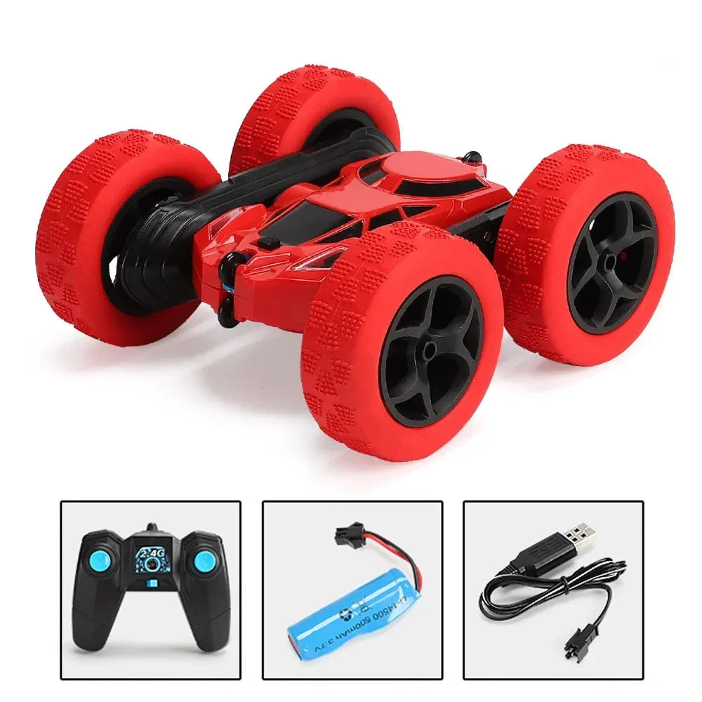 RC Stunt Car Children Double Sided Flip Remote Control 360 Rotation with Lights Off Road Drift RC Car Gifts for Kids Adults Boys