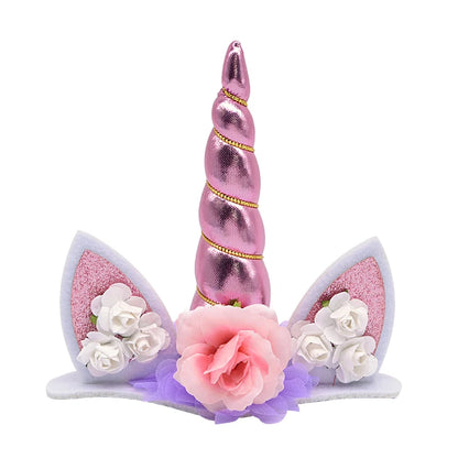 Unicorn Cake Topper Unicorn Birthday Party Supplies Cake Topper Decorations for Girls First Birthday Cake Topper