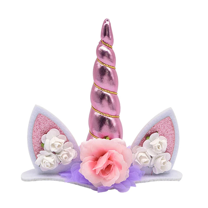 Unicorn Cake Topper Unicorn Birthday Party Supplies Cake Topper Decorations for Girls First Birthday Cake Topper