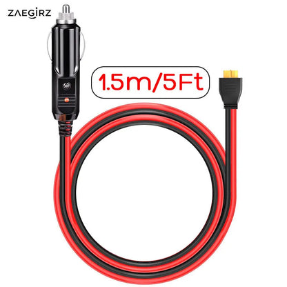 3m 2m 1.5m Car Cigarette Lighter to XT60 Cable for ALLPOWERS R600 R1500 Oukitel P1000E/P1500/P2001E PLUS Etc. Solar Generators.