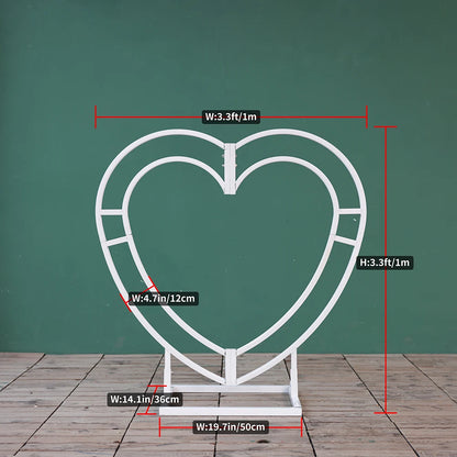 Heart Shaped Artificial Flowers Wreath Proposal Wedding Decoration High-end Silk Red Rose Heart Sztuczne Kwiaty Decor FL2580