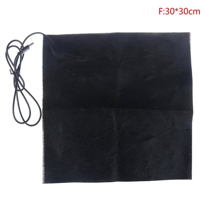 5V USB Carbon Fiber Electric Heater High Temperature 50-60℃ Waist Knee Pain Relief Fast Heating Portable Pad