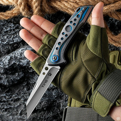 Multi-functional Folding Knife Outdoor Adventure Stainless steel Cutting Knife Pocket Knife Camping Knife High Hardness Small Kn