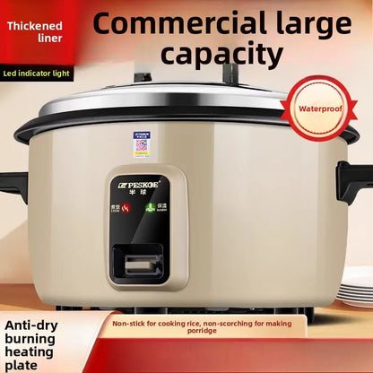 Large capacity 13L old-style rice cooker for 10-15-20 people, suitable for canteens, restaurants, and commercial use.