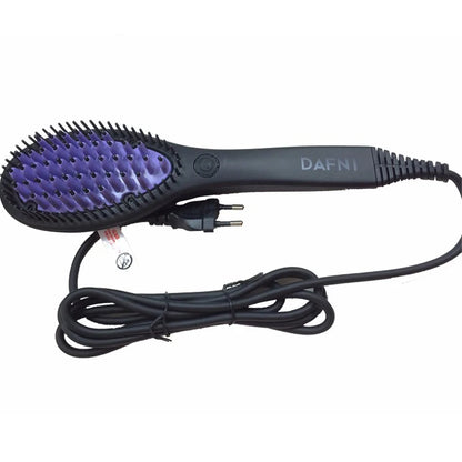Hot Comb Hair Straightener Brush Ionic Anti Scald Curling Iron Ceramic PTC Fast Heating Straightening Curler Stying Tool