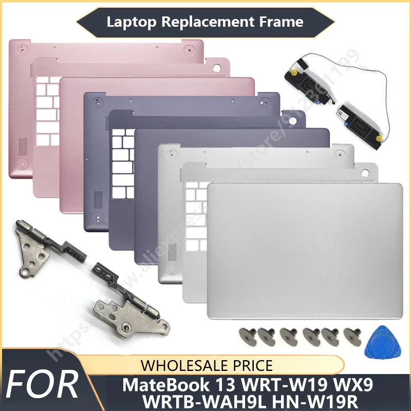 NEW For Huawei MateBook 13 WRT-W19 WX9 WRTB-WAH9L HN-W19R Laptop LCD Back Cover Front Bezel Palmrest Bottom Case Laptop Frames