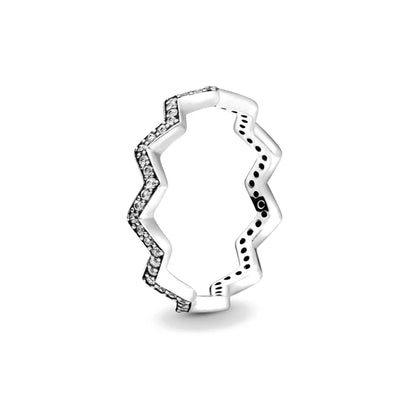 925 Sterling Silver Red Luminous firefly Heart Stone Snowflake Daisy Ring Rings Wedding Fashion Fine Jewelry For Mother Day