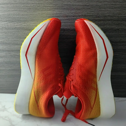 Super Cool Running Shoes For Men Women Red Sport Shoes Unisex Carbon Plate Walking Jogging Shoes Couples Soft Sole Training Shoe