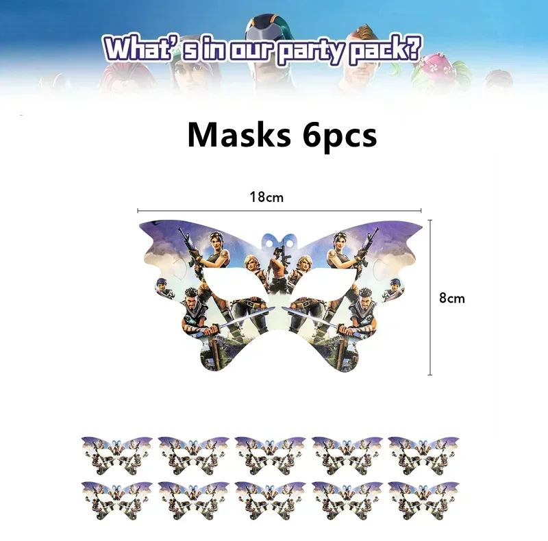 Fortnite Balloons Happy Birthday Banner Shooting Game Party Decoration Alpaca Llama Disposable Tableware Background Cake Topper