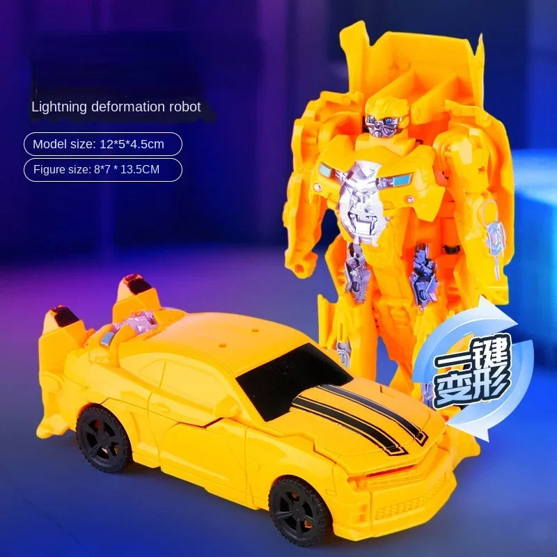 Transformation Toy Robot One Step Deformation Car Action Figure Model Dinosaur Toys for Boys