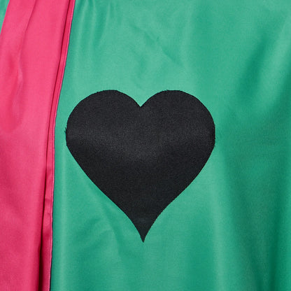 Deltarune Ralsei Cosplay Full Set, 3 Pieces Green Cloak, Wizard Hat & Pink Scarf, Halloween Game Role Play Costume