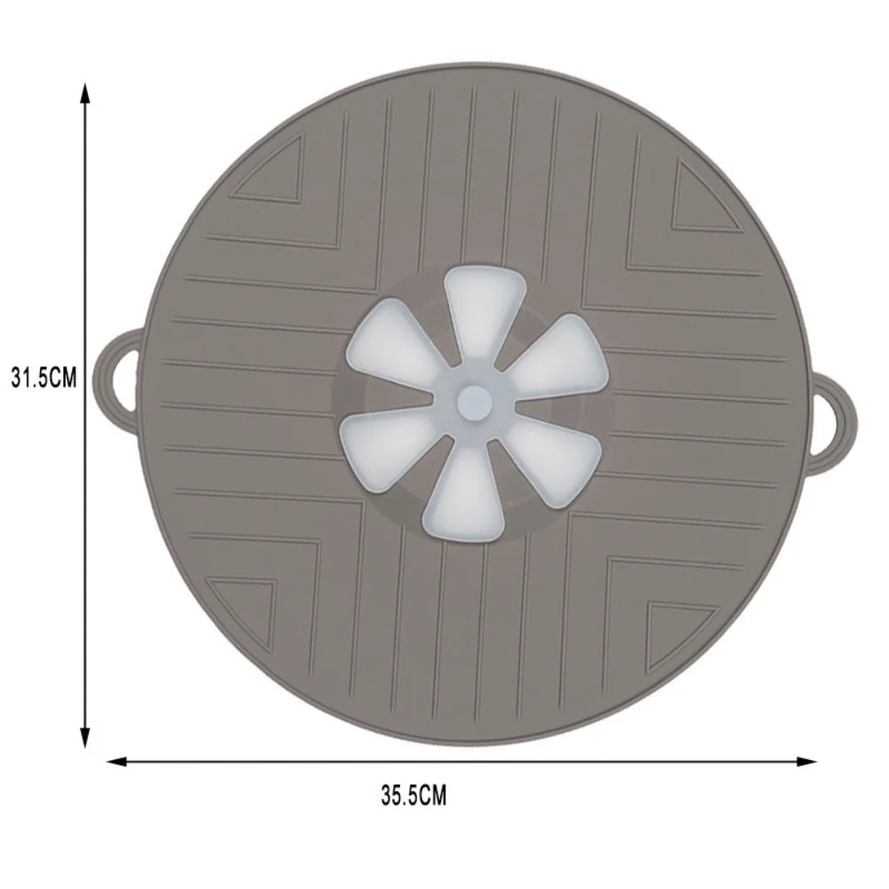 Boiling Protection Cover - High Temperature Resistant Silicone, Microwave Splash Cover, Vent Design, Detachable, Easy to Clean