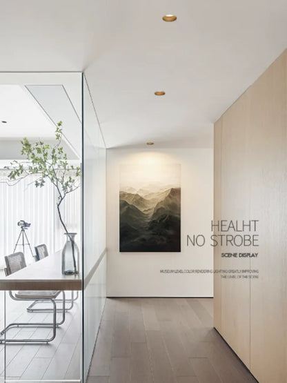 CANTH Pre-installed Ultra-thin Bezelless Downlight, Embedded Anti-glare Ceiling Light, Household Non-centralized Light Fixture