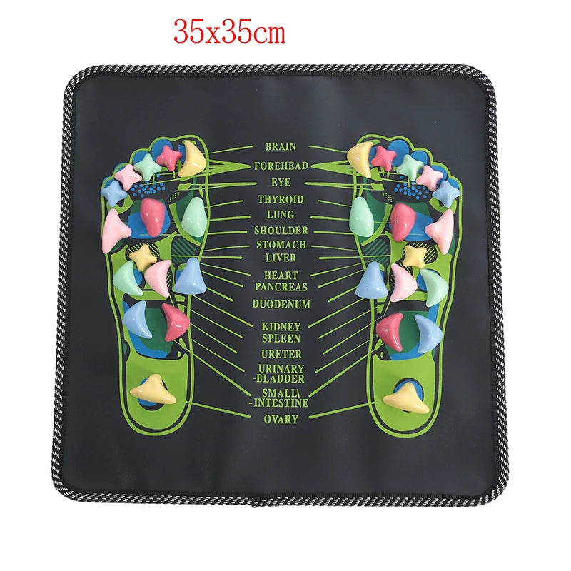 Premium Foot Massage Pad with Finger Pressure Plate and Imitation Goose Soft Stone Road - Relieve Pain and Soothe Tired Feet