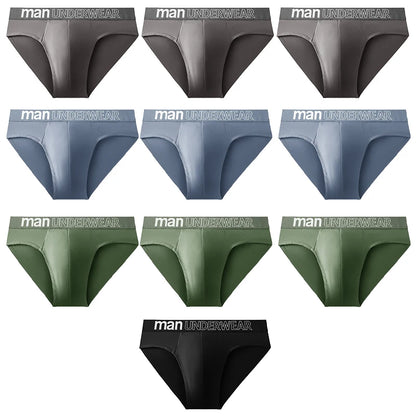 10 Pcs/Lot Men's Briefs Underwear Letter Comfortable Panties Shorts Sexy Boxer Shorts  Gifts for Man Underpants