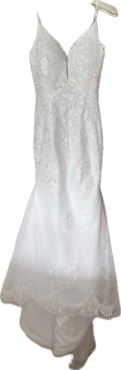 CustomizedSexy Open-Back Mermaid Wedding Dresses Spaghetti Lace Wedding Dress Bridal Gowns Vestido De Noiva Custom Made